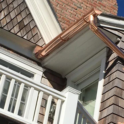 copper gutter installation Cedarhurst ny